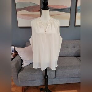 Loft sleeveless Blouse XL NWT